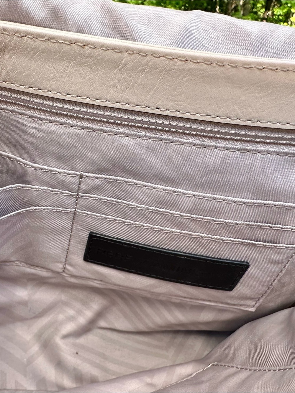 Rebecca Minkoff Taupe Leather Ring-Accent Crossbody - Picture 5 of 6